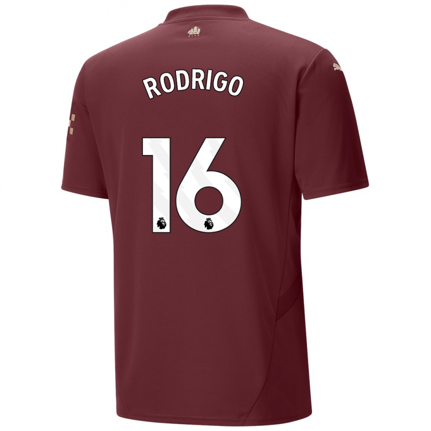 Criança Camisola Rodrigo Hernandez #16 Marrom Terceiro 2024/25 Camisa