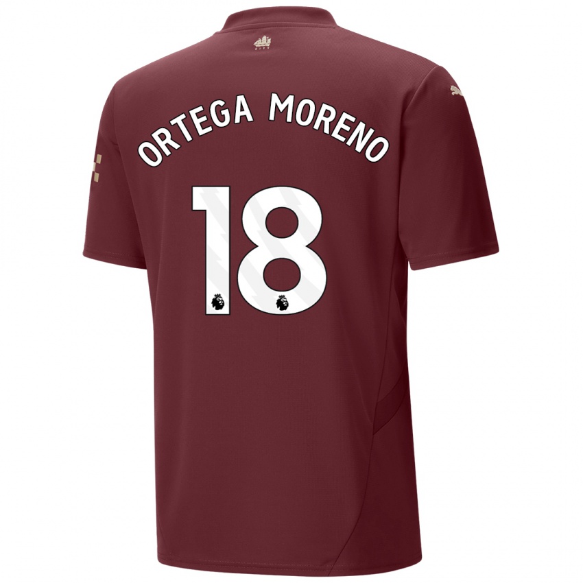 Criança Camisola Stefan Ortega Moreno #18 Marrom Terceiro 2024/25 Camisa