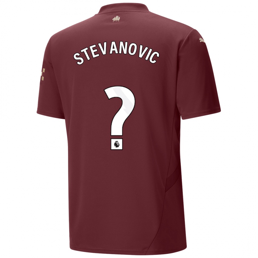 Criança Camisola Filip Stevanovic #0 Marrom Terceiro 2024/25 Camisa