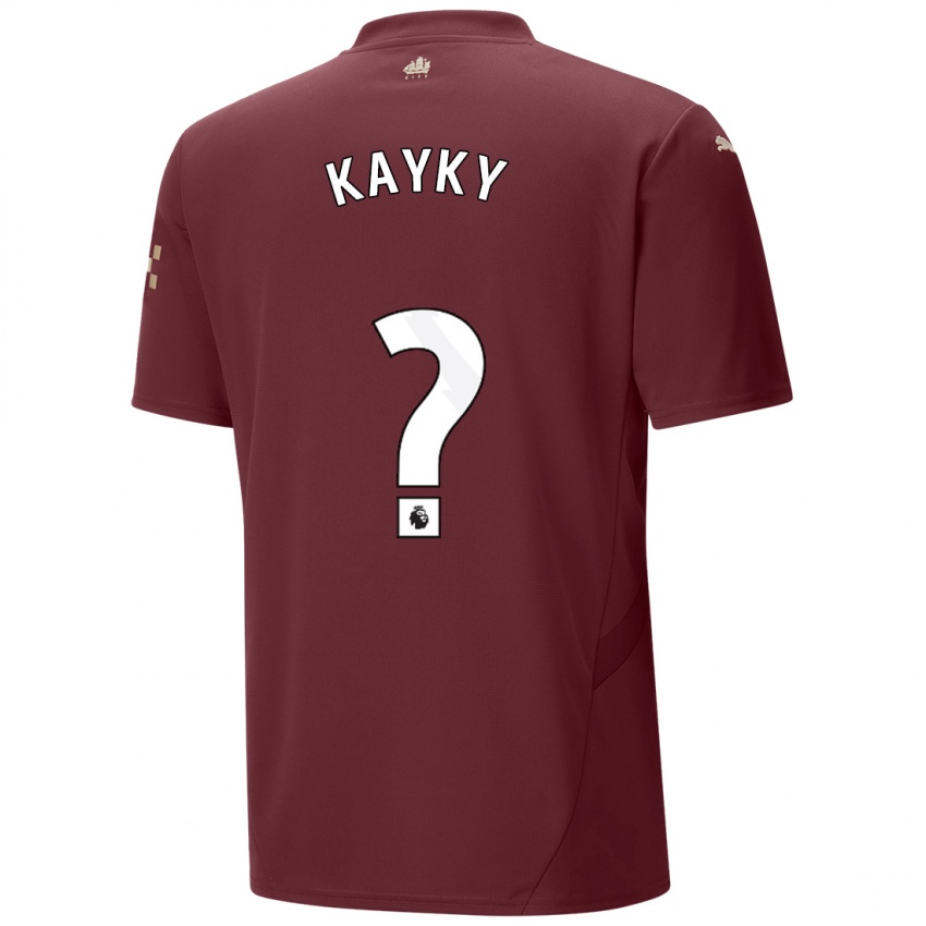 Criança Camisola Kayky #0 Marrom Terceiro 2024/25 Camisa