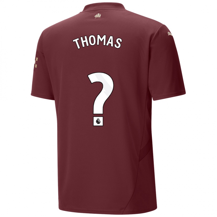 Criança Camisola Rhys Thomas #0 Marrom Terceiro 2024/25 Camisa