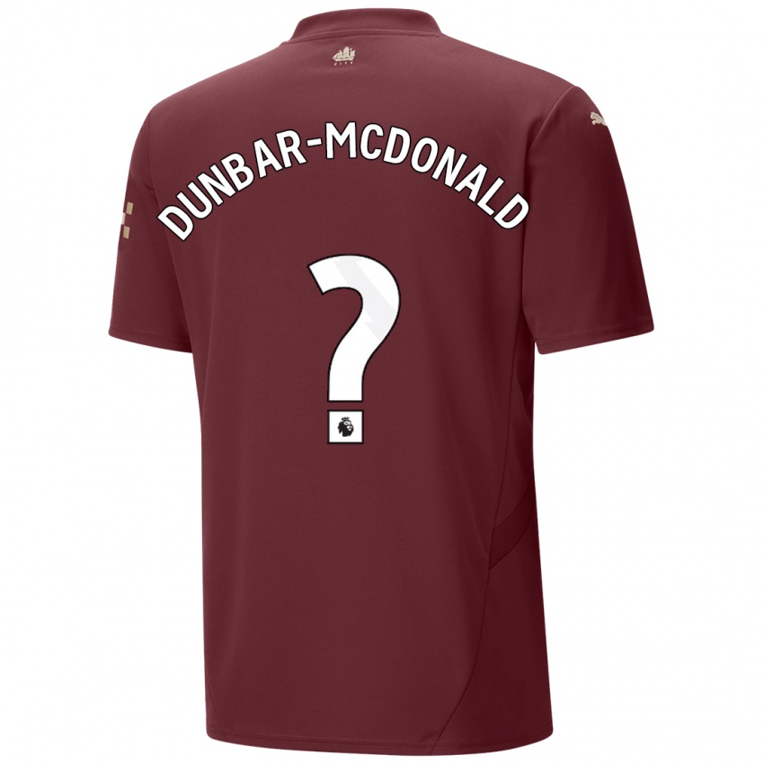 Criança Camisola Christian Dunbar-Mcdonald #0 Marrom Terceiro 2024/25 Camisa