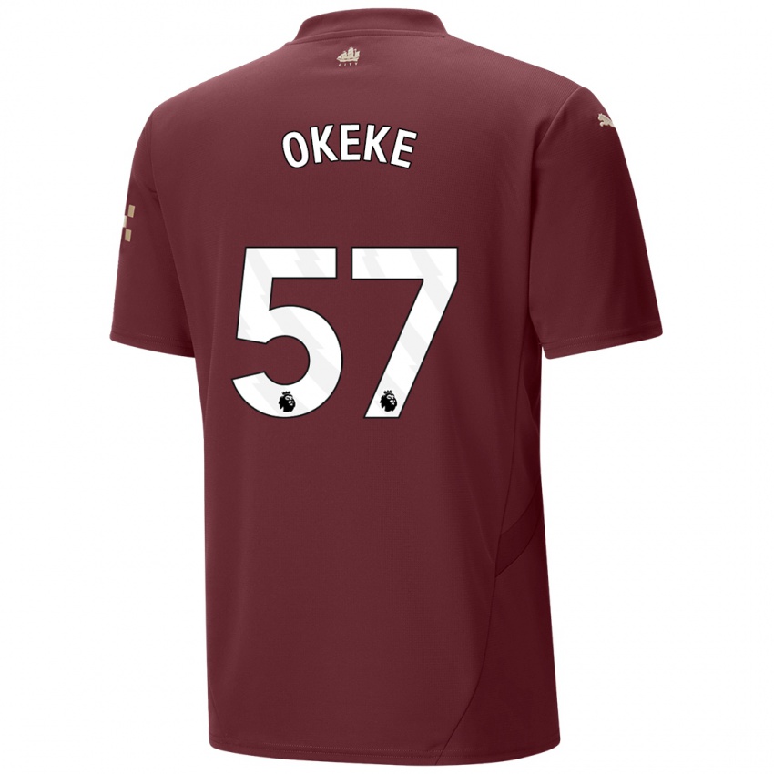 Criança Camisola Michael Okeke #57 Marrom Terceiro 2024/25 Camisa