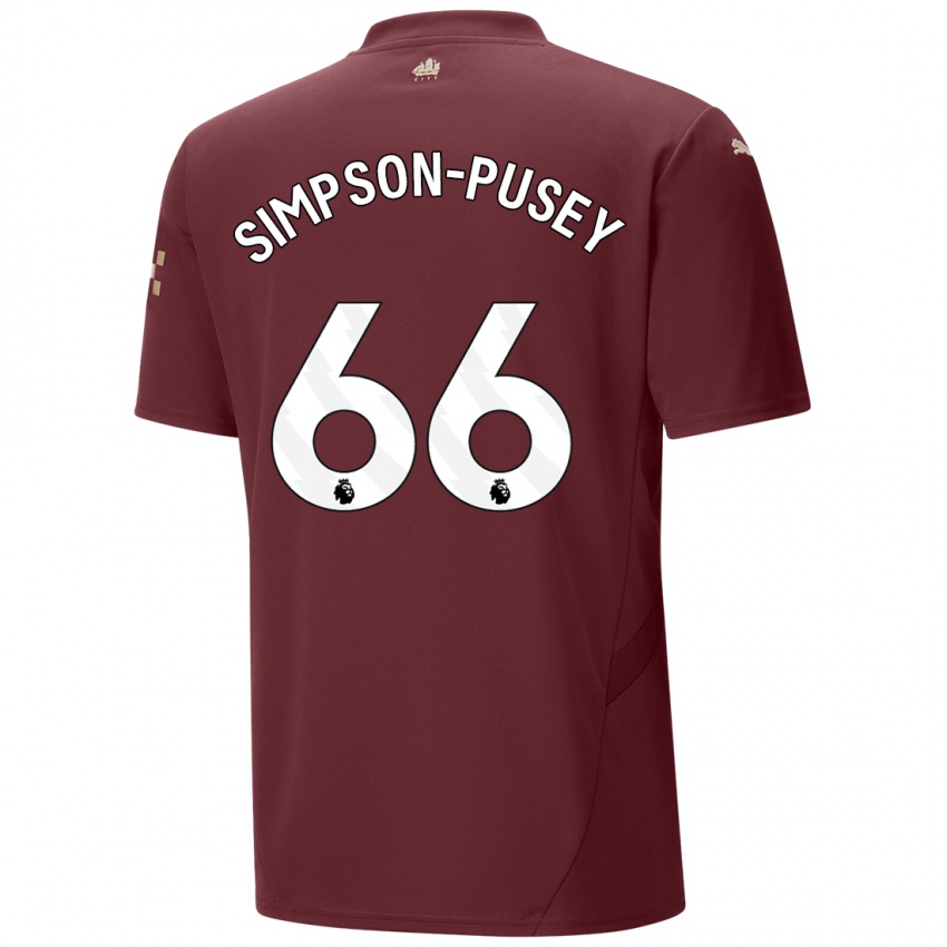 Criança Camisola Jahmai Simpson-Pusey #66 Marrom Terceiro 2024/25 Camisa