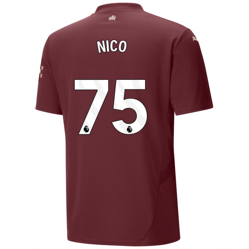 Criança Camisola Nico O'reilly #75 Marrom Terceiro 2024/25 Camisa