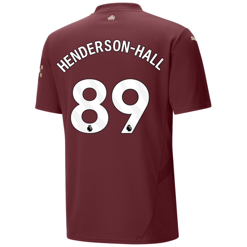 Criança Camisola Matty Henderson-Hall #89 Marrom Terceiro 2024/25 Camisa