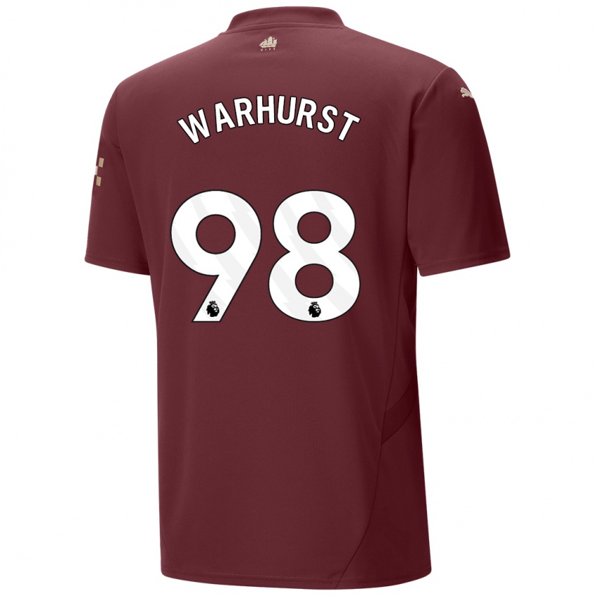 Criança Camisola Matthew Warhurst #98 Marrom Terceiro 2024/25 Camisa