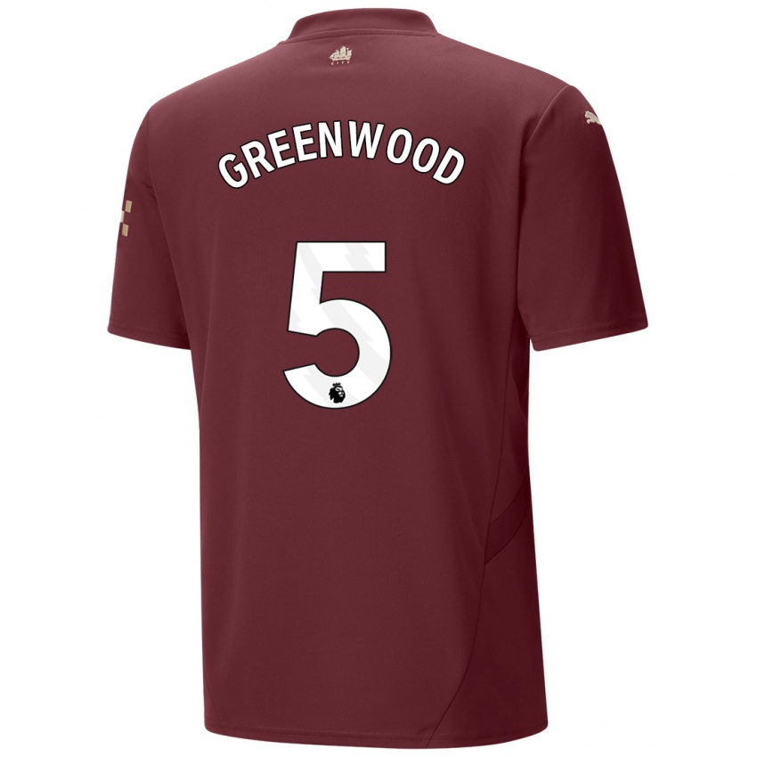 Criança Camisola Alex Greenwood #5 Marrom Terceiro 2024/25 Camisa