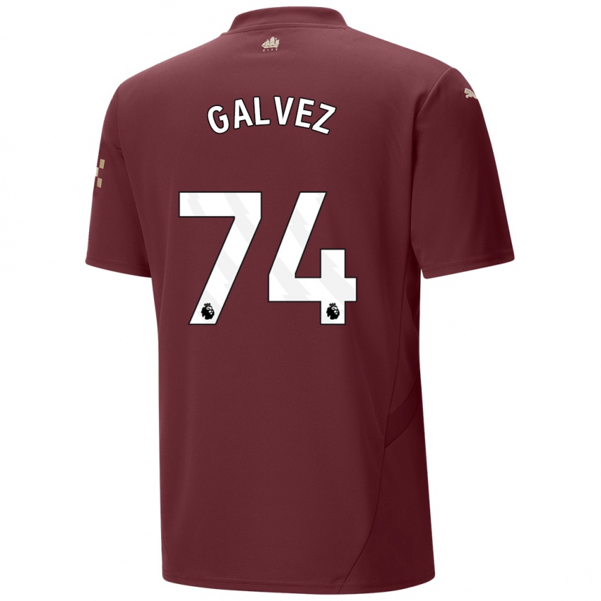 Criança Camisola Tomas Galvez #74 Marrom Terceiro 2024/25 Camisa