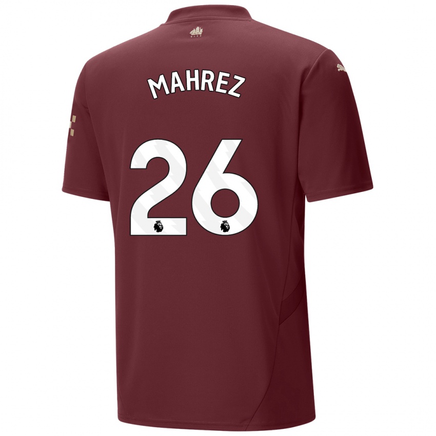 Criança Camisola Riyad Mahrez #26 Marrom Terceiro 2024/25 Camisa