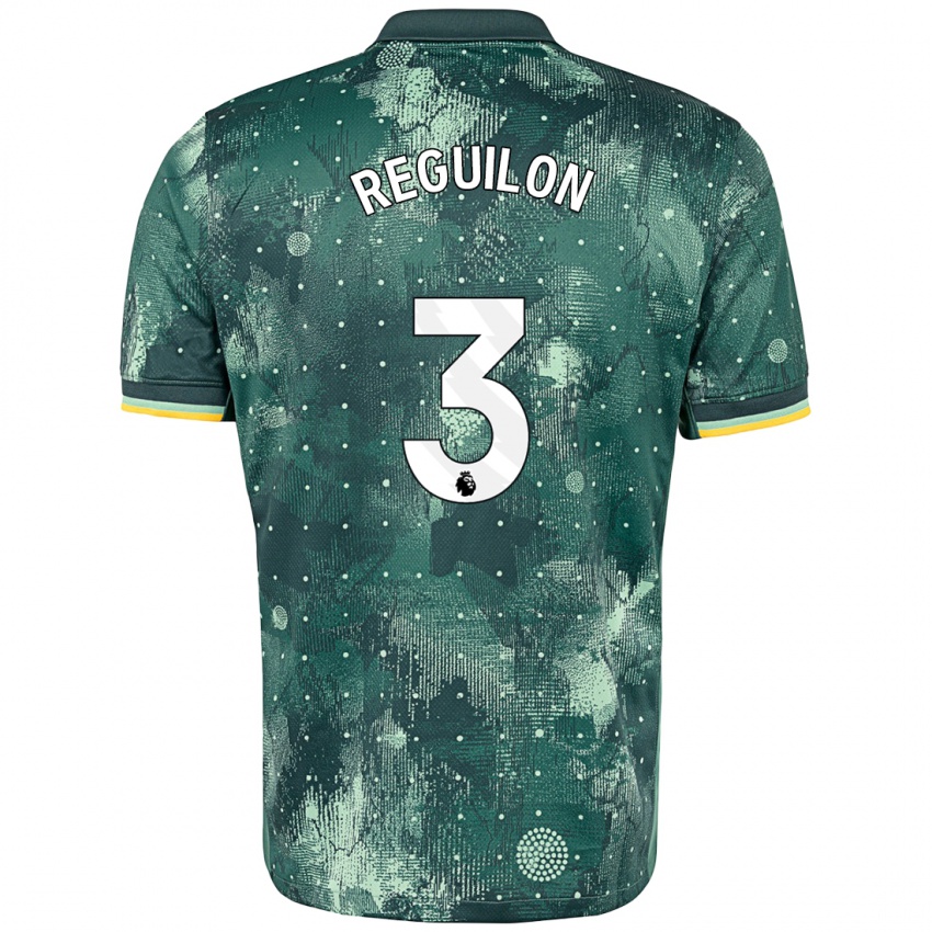 Criança Camisola Sergio Reguilon #3 Verde Menta Terceiro 2024/25 Camisa