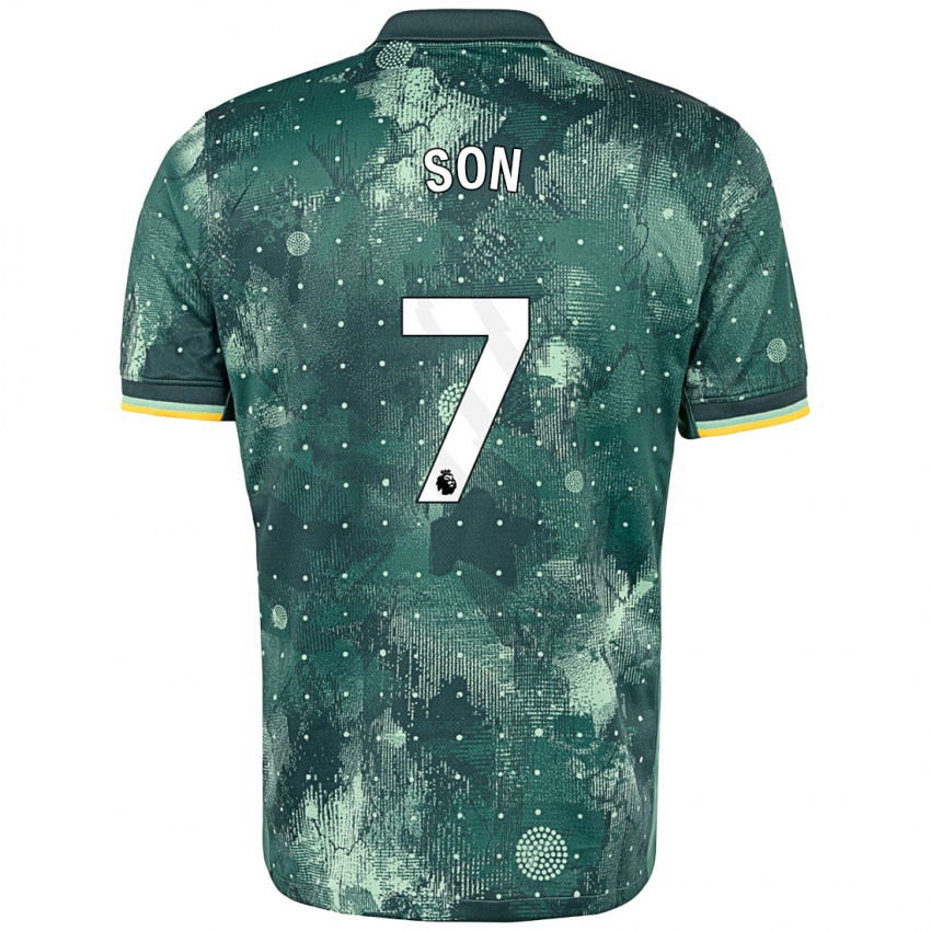 Criança Camisola Heung-Min Son #7 Verde Menta Terceiro 2024/25 Camisa