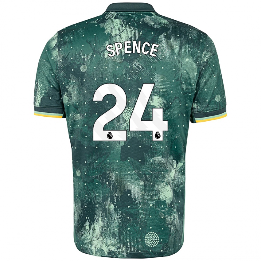 Criança Camisola Djed Spence #24 Verde Menta Terceiro 2024/25 Camisa