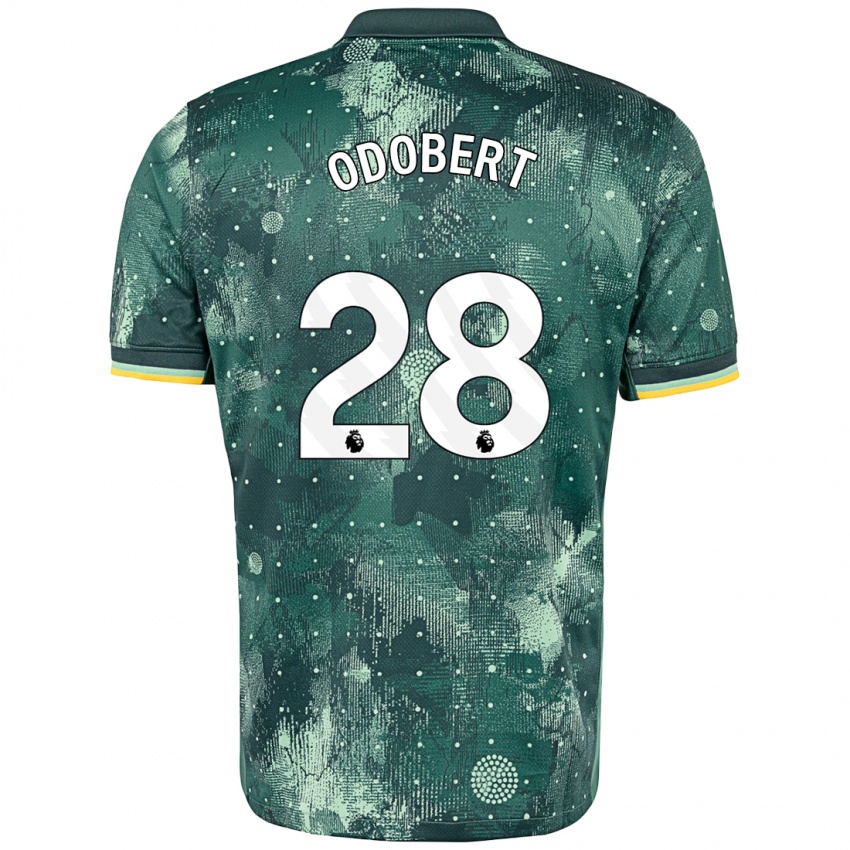 Criança Camisola Wilson Odobert #28 Verde Menta Terceiro 2024/25 Camisa