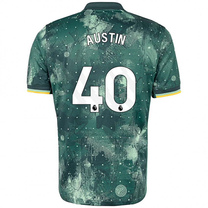 Criança Camisola Brandon Austin #40 Verde Menta Terceiro 2024/25 Camisa