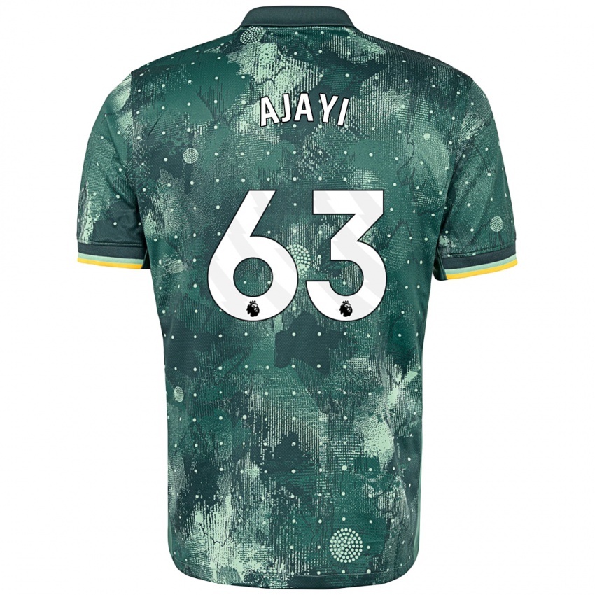 Criança Camisola Damola Ajayi #63 Verde Menta Terceiro 2024/25 Camisa