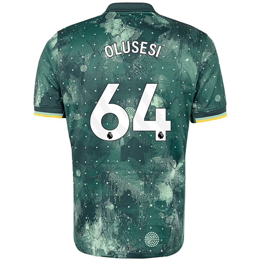 Criança Camisola Callum Olusesi #64 Verde Menta Terceiro 2024/25 Camisa