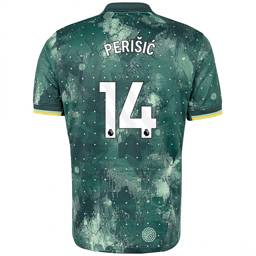 Criança Camisola Ivan Perisic #14 Verde Menta Terceiro 2024/25 Camisa