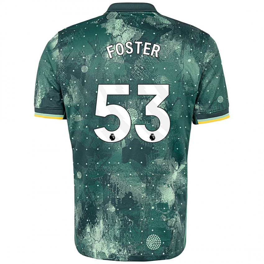 Criança Camisola Brooklyn Lyons Foster #53 Verde Menta Terceiro 2024/25 Camisa