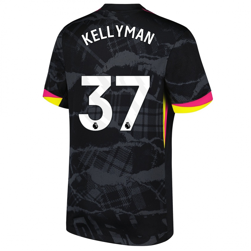 Criança Camisola Omari Kellyman #37 Rosa Preto Terceiro 2024/25 Camisa