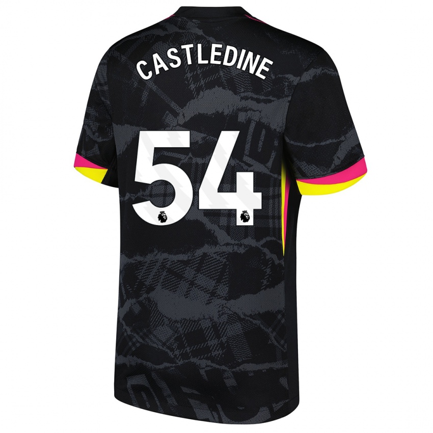 Criança Camisola Leo Castledine #54 Rosa Preto Terceiro 2024/25 Camisa