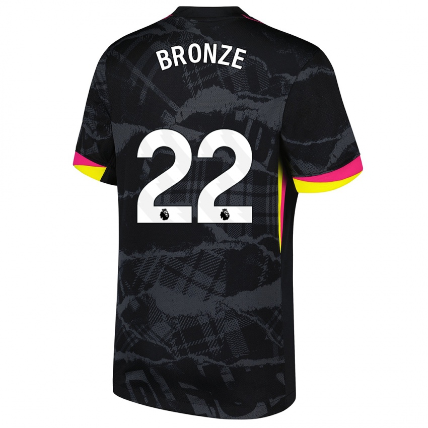 Criança Camisola Lucy Bronze #22 Rosa Preto Terceiro 2024/25 Camisa