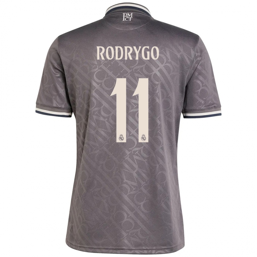 Criança Camisola Rodrygo #11 Carvão Terceiro 2024/25 Camisa