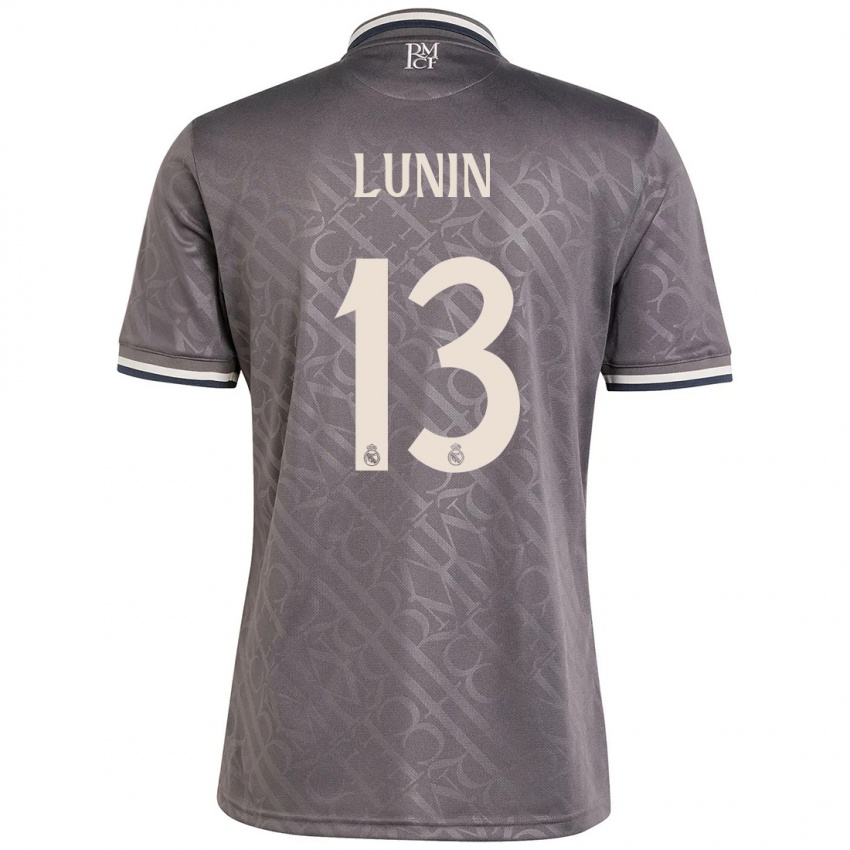 Criança Camisola Andriy Lunin #13 Carvão Terceiro 2024/25 Camisa