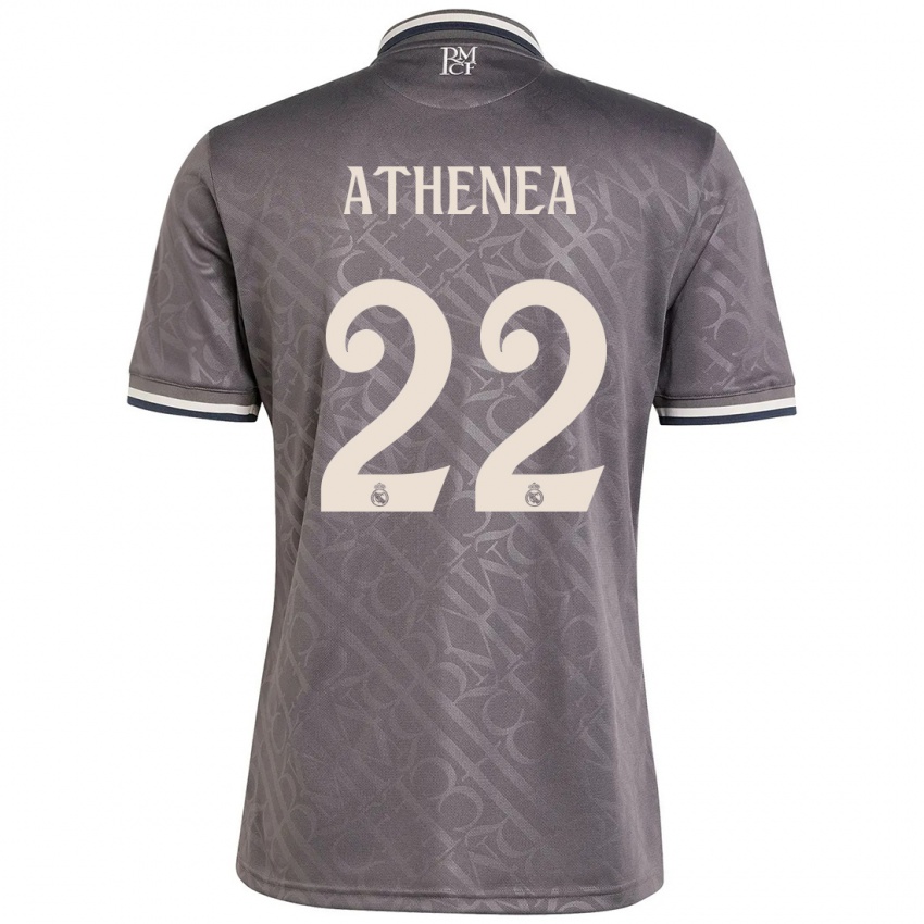 Criança Camisola Athenea Del Castillo #22 Carvão Terceiro 2024/25 Camisa