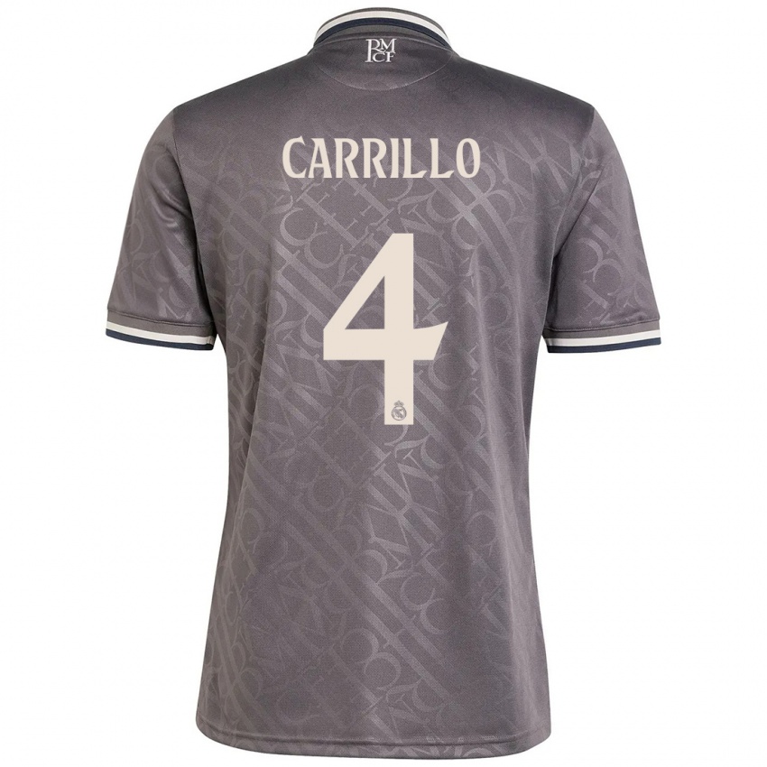 Criança Camisola Alvaro Carrillo #4 Carvão Terceiro 2024/25 Camisa