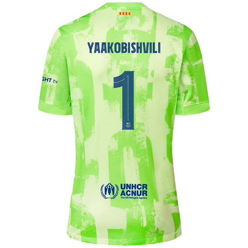 Criança Camisola Áron Yaakobishvili #1 Lima Terceiro 2024/25 Camisa