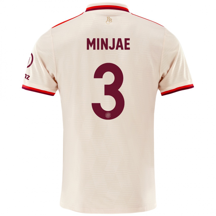 Criança Camisola Min-Jae Kim #3 Linho Terceiro 2024/25 Camisa