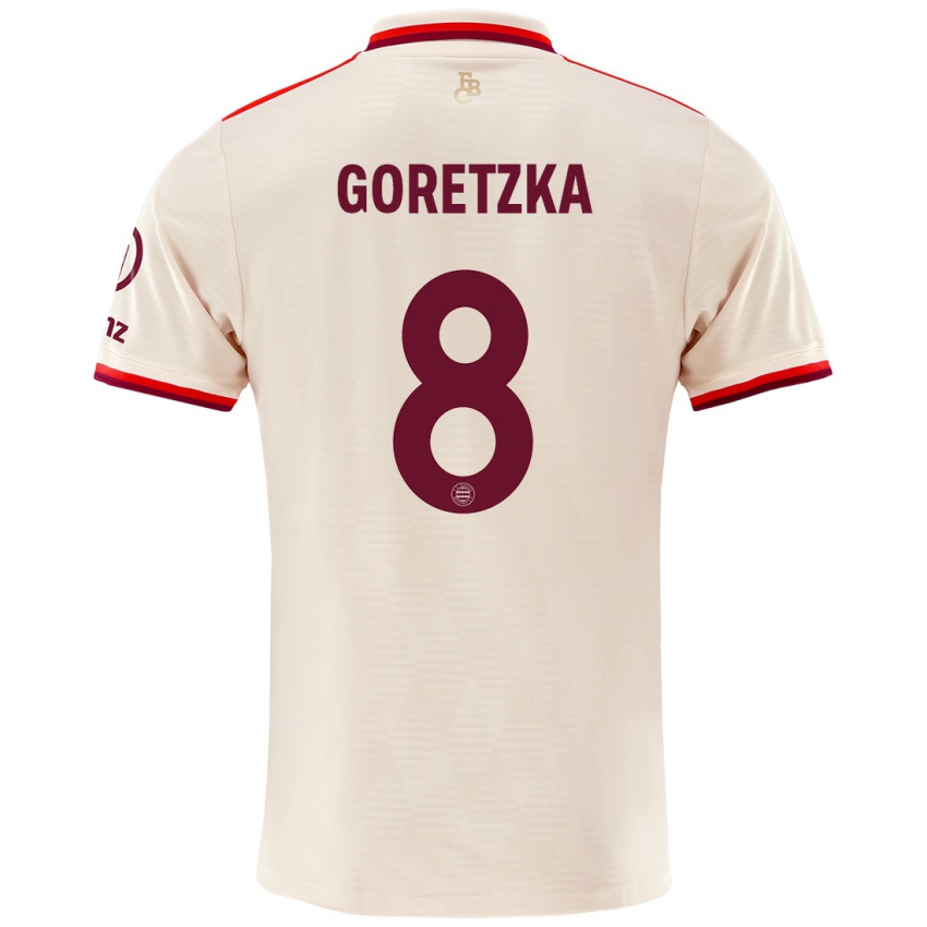 Criança Camisola Leon Goretzka #8 Linho Terceiro 2024/25 Camisa