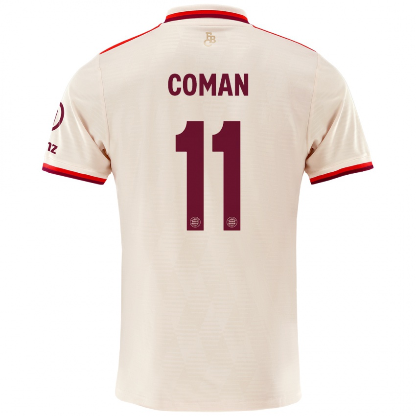 Criança Camisola Kingsley Coman #11 Linho Terceiro 2024/25 Camisa