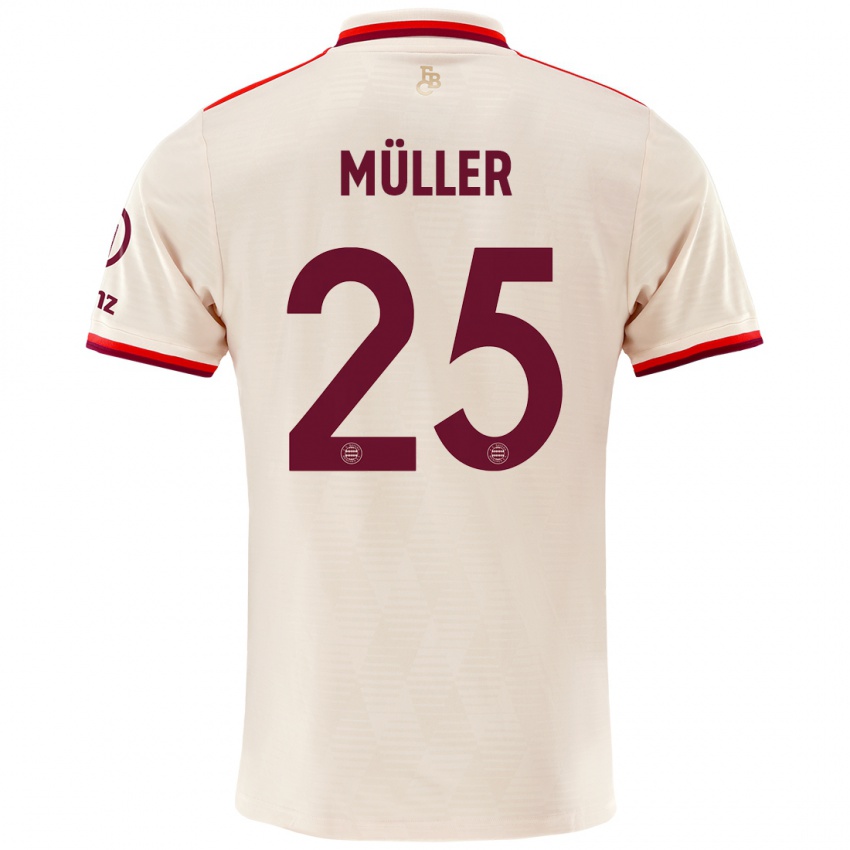 Criança Camisola Thomas Muller #25 Linho Terceiro 2024/25 Camisa