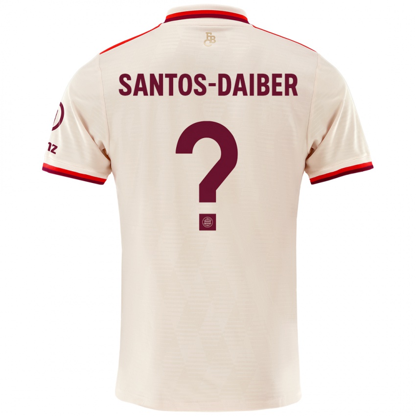 Criança Camisola David Santos-Daiber #0 Linho Terceiro 2024/25 Camisa