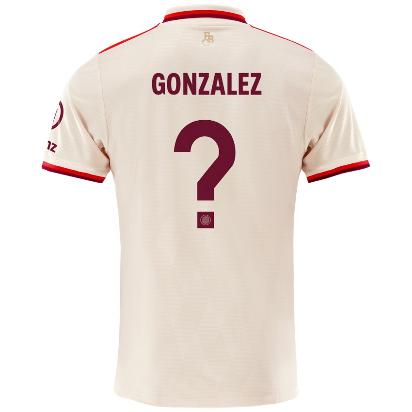 Criança Camisola Gabriel Gonzalez #0 Linho Terceiro 2024/25 Camisa