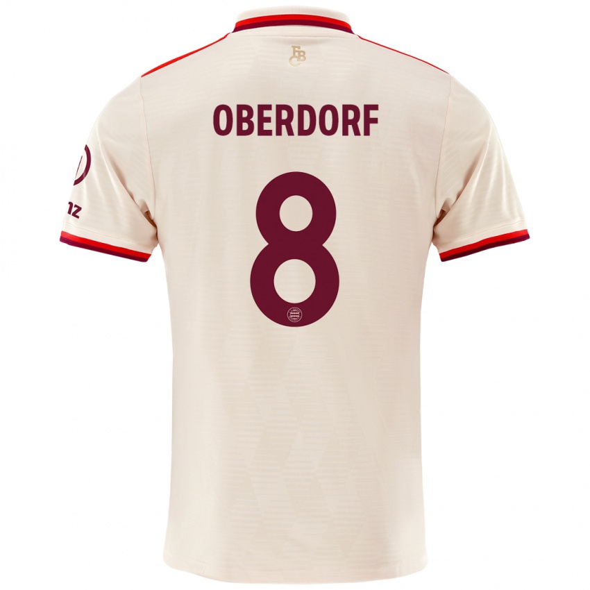 Criança Camisola Lena Oberdorf #8 Linho Terceiro 2024/25 Camisa