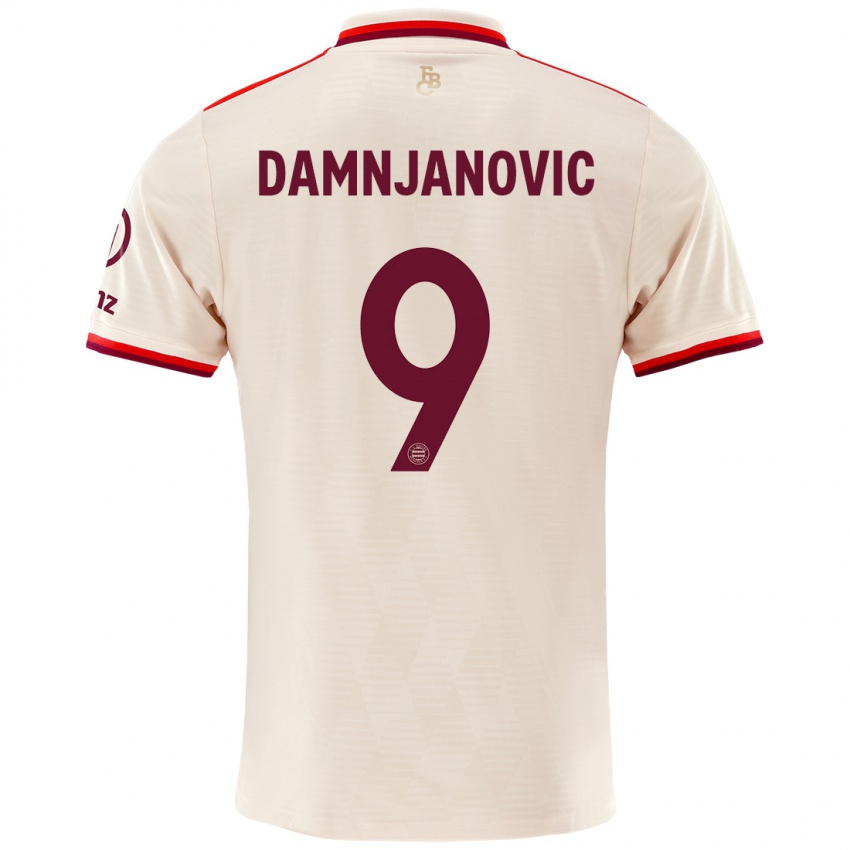 Criança Camisola Jovana Damnjanovic #9 Linho Terceiro 2024/25 Camisa