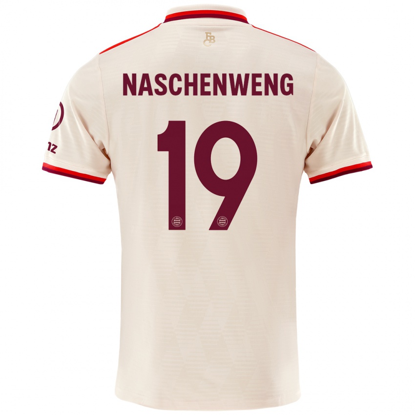 Criança Camisola Katharina Naschenweng #19 Linho Terceiro 2024/25 Camisa