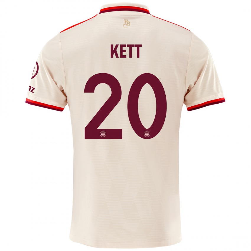 Criança Camisola Franziska Kett #20 Linho Terceiro 2024/25 Camisa