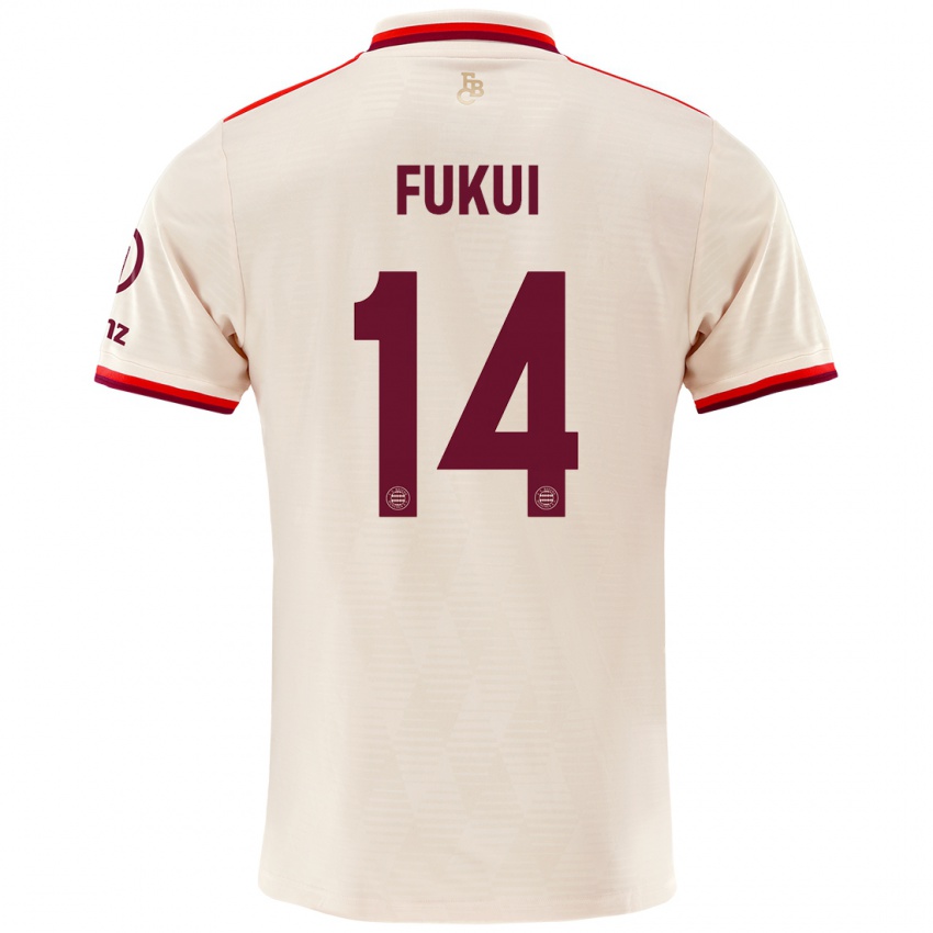 Criança Camisola Taichi Fukui #14 Linho Terceiro 2024/25 Camisa