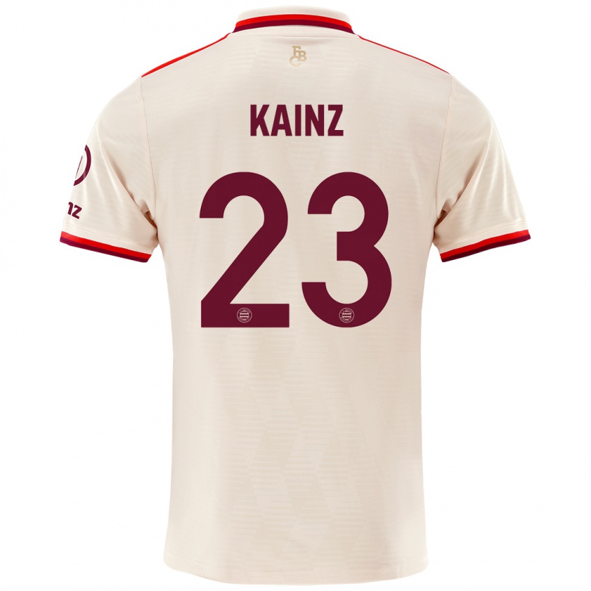 Criança Camisola Manuel Kainz #23 Linho Terceiro 2024/25 Camisa