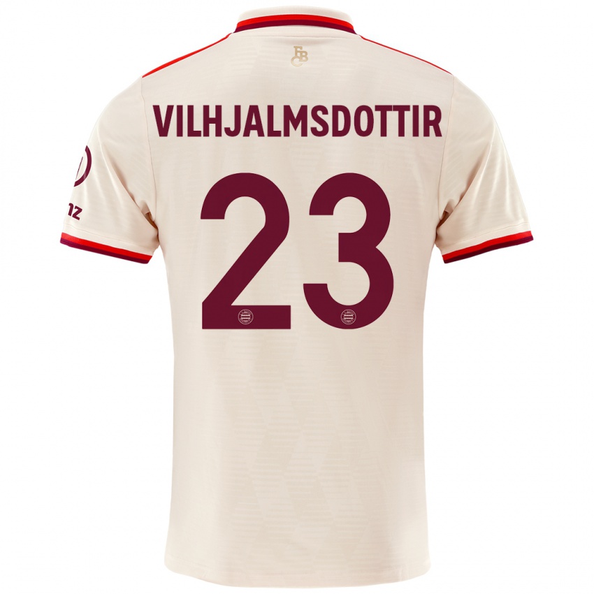 Criança Camisola Karolina Lea Vilhjalmsdottir #23 Linho Terceiro 2024/25 Camisa