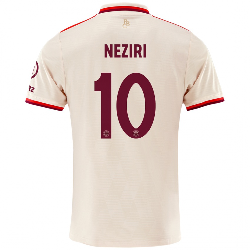 Criança Camisola Behar Neziri #10 Linho Terceiro 2024/25 Camisa