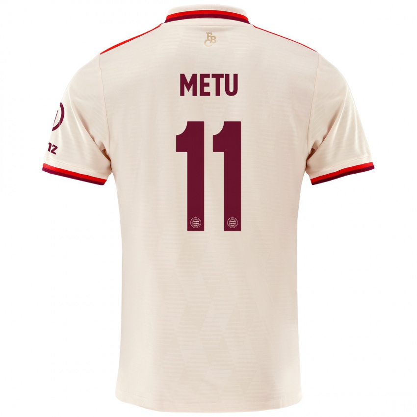 Criança Camisola Emilian Metu #11 Linho Terceiro 2024/25 Camisa