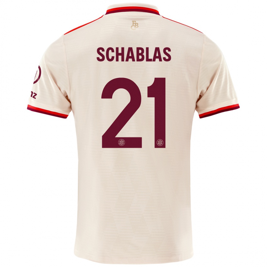 Criança Camisola Matteo Schablas #21 Linho Terceiro 2024/25 Camisa