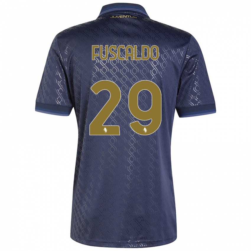 Criança Camisola Matteo Fuscaldo #29 Azul-Marinho Terceiro 2024/25 Camisa