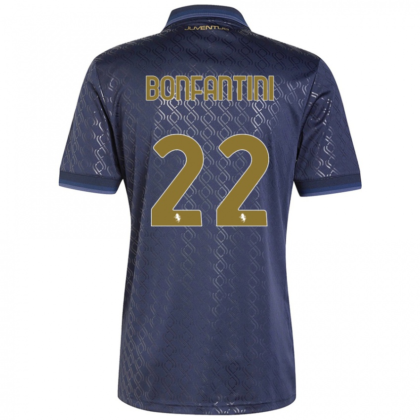 Criança Camisola Agnese Bonfantini #22 Azul-Marinho Terceiro 2024/25 Camisa