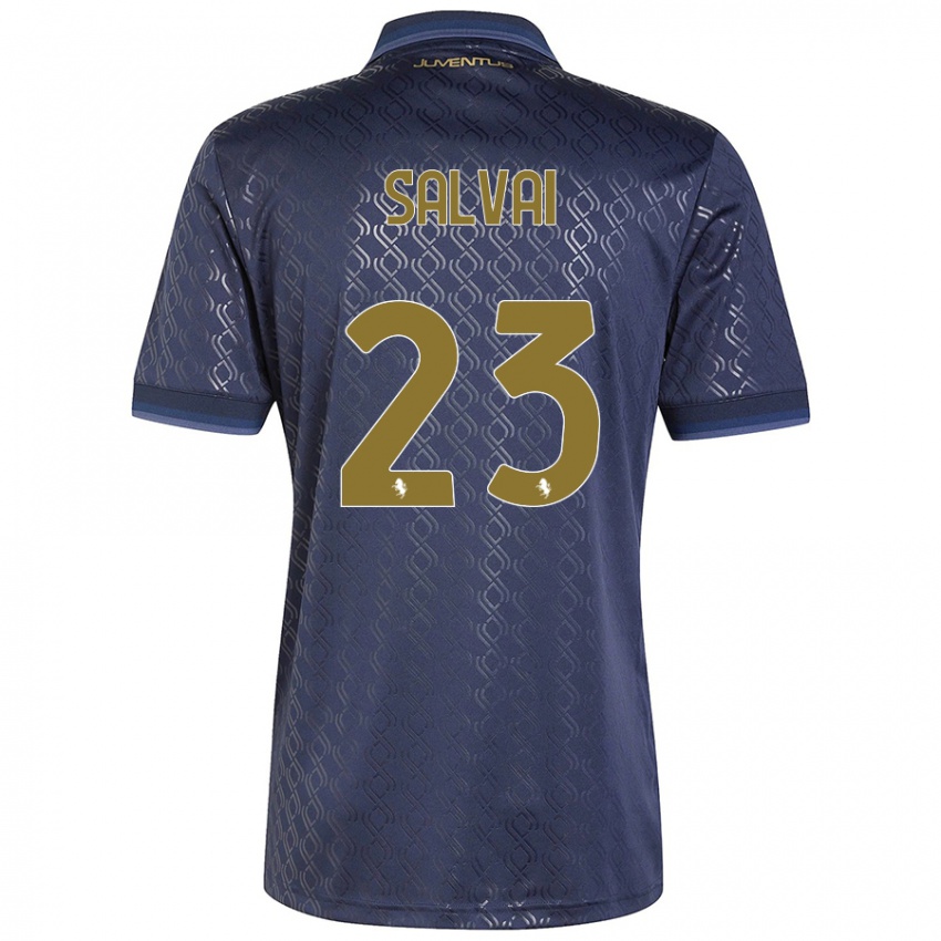 Criança Camisola Cecilia Salvai #23 Azul-Marinho Terceiro 2024/25 Camisa